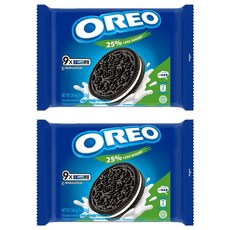 OREO 奧利奧 減糖25% 夾心餅乾 9入, 248.4g, 2袋