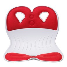 Chair Club 護腰美姿椅墊, 白色 紅色