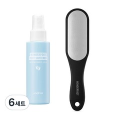 바디바 원더풋 발각질제거 소프너 + 풋파일 세트, 6세트