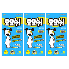요요쉬 반려견용 배변패드 스카이 아카시아향 50매입, 50개입, 3개 50개입, 3개