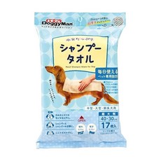 DoggyMan 多格漫 犬用乾洗澡濕巾 40 x 30cm, 17張, 1包