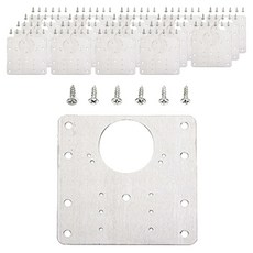 ZioBiz 鉸鏈加固板螺絲全套 不鏽鋼 方形 4入, 5套