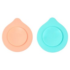 키친유 실리콘 양면 흡착판 이유식 매트 대, 핑크 + 블루, 2개