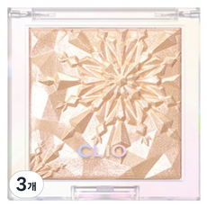 CLIO 珂莉奧 稜鏡打亮餅 8g, 01 金色薄紗, 3個