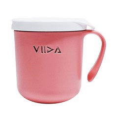 VIIDA Souffle 抗菌不鏽鋼杯 304L 安全無毒, 甜心粉, 1個, 330ml