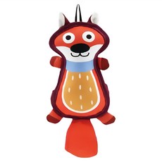 菲尼斯 大尾巴系列 長尾狐狸 寵物玩具 牛津布 PP棉 發聲器, 1個, 30.5 x 12cm