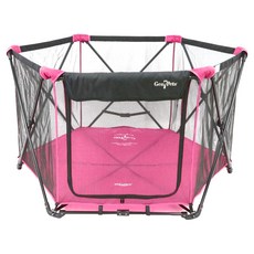 GEN7PETS 寵物六角圍欄 便攜式 輕巧收合, 135 x 115 x 76cm, 玫紅色, 1個