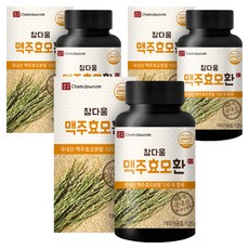 참다움 맥주효모환, 120g, 3개