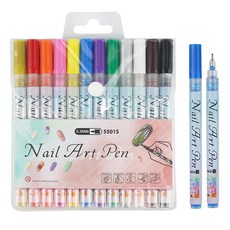 DOnG-A Pms DIY 美甲彩繪筆 0.5mm 12色組, 1套, 混合色
