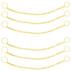 東光安全 6mm 彩色交通錐鍊條掛架 黃色 2m x 3入 + 掛鉤 2入, 2套