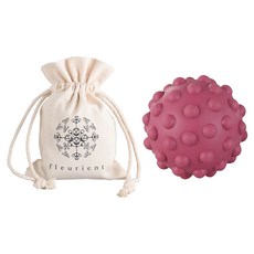 fleurient 芙樂莉 舒壓按摩球 圓形筋膜球 + 收納袋, 粉色, 1組