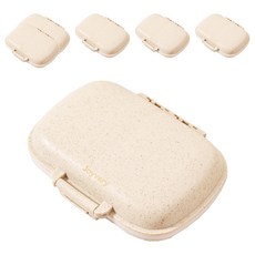 조이베리 휴대용 양면 약통 파스텔베이지, 6개