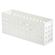 收納部屋 強力磁吸收納盒 長方型, 白色, 1個