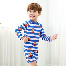 bay-b 兒童用Papillon防磨泳衣上下裝 + 泳帽組