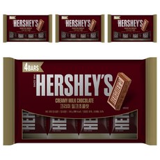 HERSHEY'S 好時 絲滑牛奶巧克力, 4袋, 160g