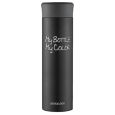 LocknLock 樂扣樂扣 保溫杯 LHC4015BLK-OCH 口徑48mm 390ml 300g, 黑色, 1個