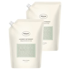 베베숲 유아용 홈 세탁세제 브리즈가든향 리필, 1L, 2개