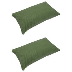 베고자니 순면 줄누빔 메밀 베개, 워시드 올리브, 2개