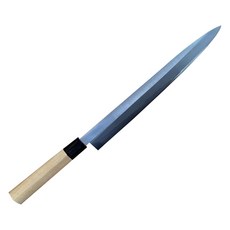 雙中鐵店 自製銀三柳刃 D型朴木柄 V金銀紙三號生魚片刀 177g, 1個, 銀