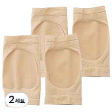 Jaemaro 腳跟護理尼龍保濕襪 膚色 2雙, 2套