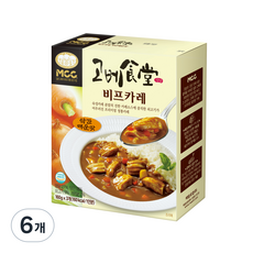 고베식당 비프카레 약간매운맛, 480g, 6개