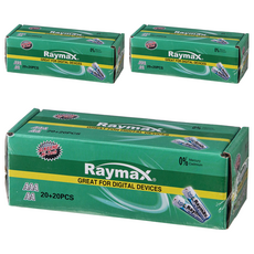 레이맥스 알카라인 건전지 AAA 20p + AA 20p, 40개입, 3세트