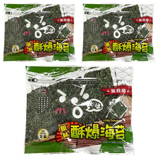 良澔 酥爆海苔 原味, 32g, 3包