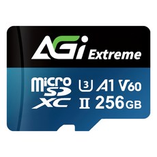 AGi 亞奇雷 MicroSDXC card Extreme UHS-II U3 V60 記憶卡 讀寫300/200MBs TF238, 256GB, 1個
