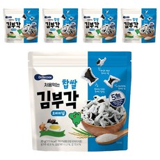 처음먹는 찹쌀 김부각 과자, 오리지널, 20g, 5개
