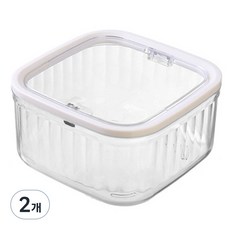 Hanbomnuri 膠囊洗衣球盒 咖啡膠囊盒 一鍵式收納盒 小型, 2個, 透明