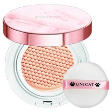 UNICAT 變臉貓 光彩保濕氣墊粉餅 SPF50+ PA+++, 3D蜂巢升級版, 柔焦效果, 高效遮瑕, 持久不脫妝, 膚色, 1個