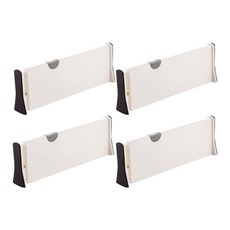 WithWin 抽屜橫豎固定隔板 中型, 4個, 白色