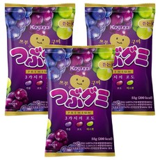 Kasugai 春日井 Premium濃厚水果雷根軟糖 巨峰葡萄味+紅葡萄味+麝香葡萄味, 3包, 55g