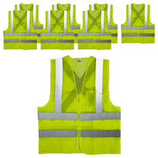 GUARDMAN 高級安全背心, 8個, 黃色