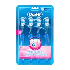 Oral-B 歐樂B 高彈力超細軟毛牙縫護理牙刷, 4入, 1個