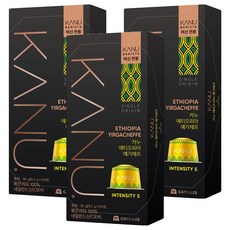 카누 바리스타 머신 전용 캡슐커피 에티오피아 예가체프, 9.5g, 10개입, 3개
