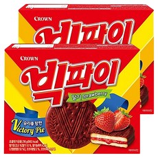 크라운 빅파이 딸기, 216g, 2개