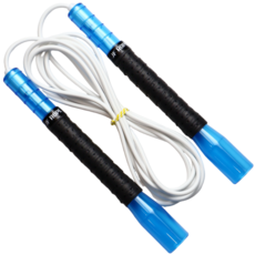 JFROPE Twinkle Freestyle Tornado 高速跳繩, 藍色 + 白色條紋