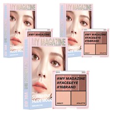 16 brand 迷你雜誌彩妝盤, 03 陽光裸色心情, 3盒