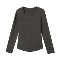 U領王牌羊毛原絨衣, 澳洲美麗諾羊毛, 日本三菱美雅碧CHA奧細纖維, 自發熱黑科技, L, 深霧灰