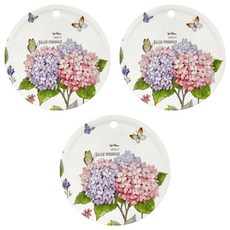 橘之屋 7.5寸防滑美耐皿隔熱墊, 款式隨機, 3片