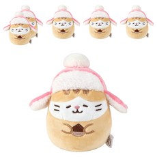 모찌타운 양털모자 핫팩 인형 군밤 베르 12cm, 6개