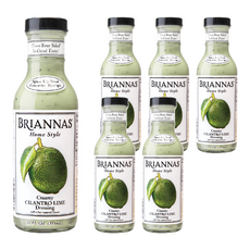 BRIANNAS 美國 香菜萊姆沙拉醬, 無麩質、味精、反式脂肪、五辛素, 355ml, 6瓶