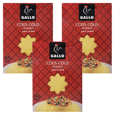 GALLO 公雞牌 西班牙金黃小麥粒 庫斯庫斯, 500g, 3盒