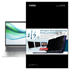 YADI 亞第 獨特磁吸水之鏡防窺片 HP ProBook 465 G11 專用 PF4PPC-W160, 1片, 黑色