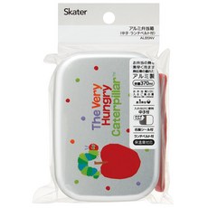 Skater 金屬鋁蒸飯盒/便當盒 370ml, 好餓的毛毛蟲銀色, 1個