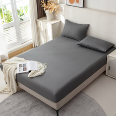 100%防水吸濕排汗床包式保潔墊枕套三件組