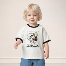 밀크마일 디즈니 미키마우스 카툰 대모험 티셔츠