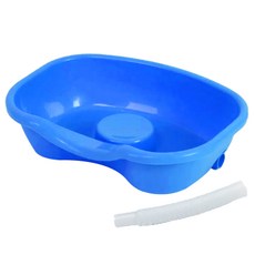 디어모모 노인 임산부용 머리감기 샴푸 대야 세발기, 블루, 1개