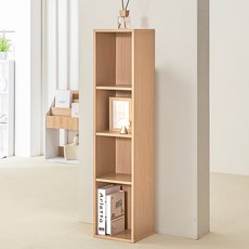양지가구 슬림 265 공간박스 책장, 원색, 4단
